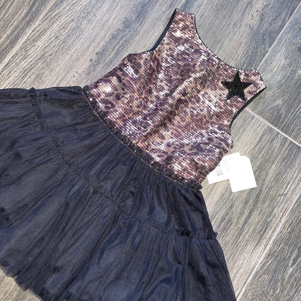 Party dress 5T black tulle and sequin Pippa and Julie
